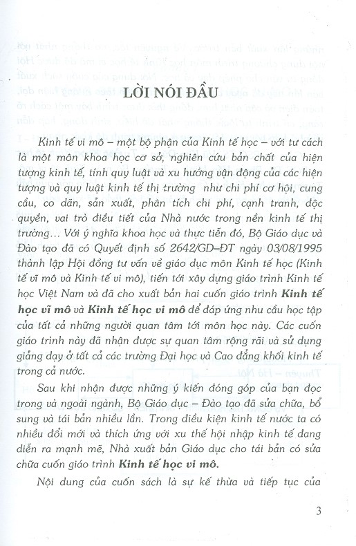 Kinh Tế Học Vi Mô - Giáo Trình Dùng Trong Các Trường Đại Học, Cao Đẳng Khối Kinh Tế