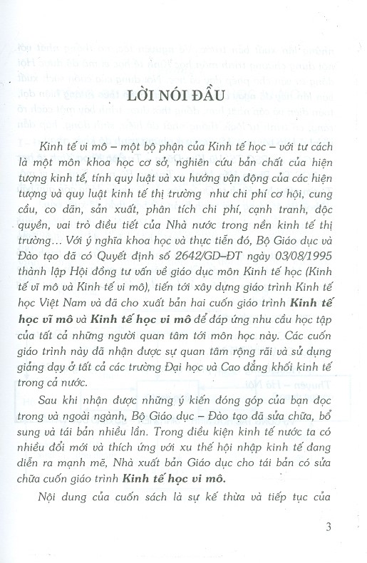 Kinh Tế Học Vi Mô - Giáo Trình Dùng Trong Các Trường Đại Học, Cao Đẳng Khối Kinh Tế