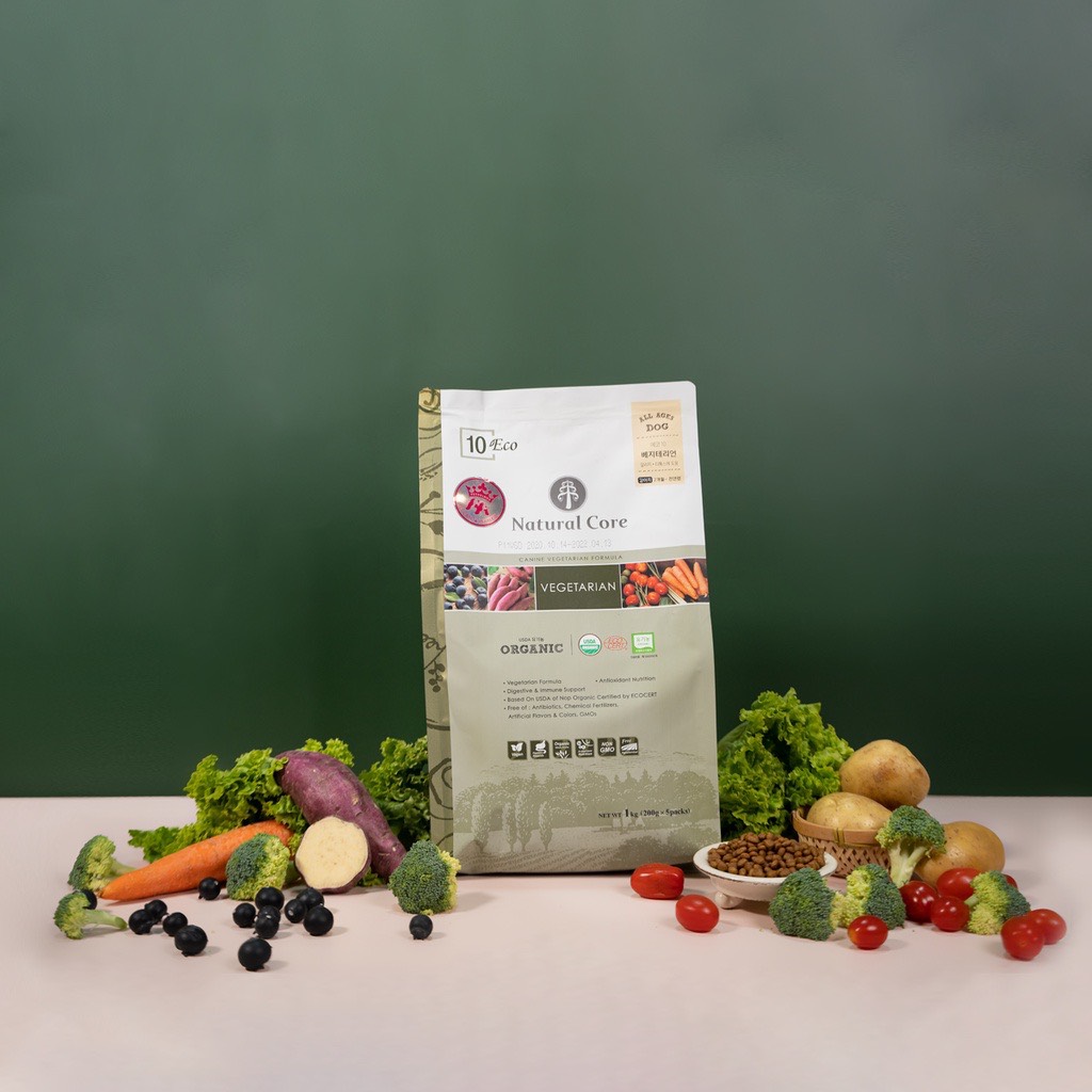 Hạt chay khô hữu cơ natural core cho chó