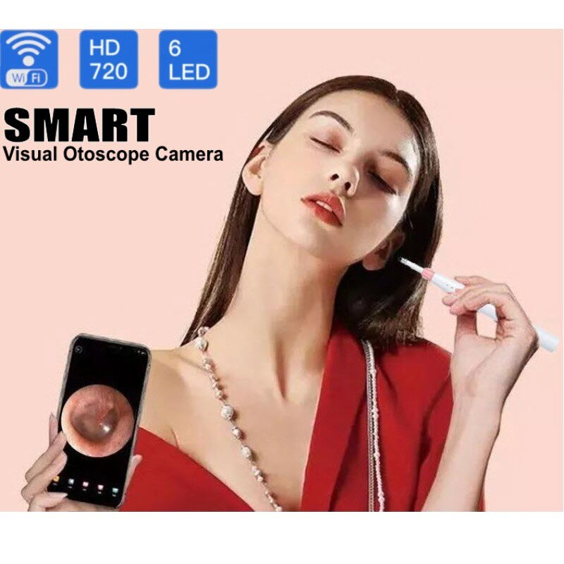 Camera Wifi Nội Soi Tai - Mũi - Họng 6 Đèn Led Siêu Sáng Độ Phân Giải 720P Kết Nối Điện Thoại Android/IOS AnZ