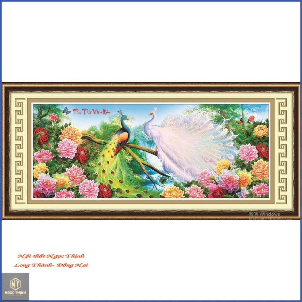 Tranh thêu chữ thập Công Phu Thê Viên Mãn  AL53516