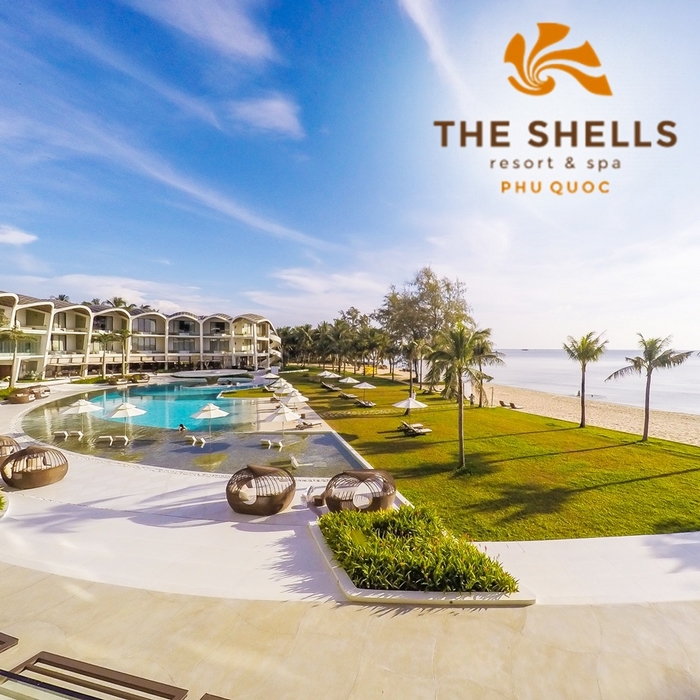 Gói 3N2Đ The Shells Resort & Spa 5* Phú Quốc - Buffet Sáng, Hồ Bơi, Bãi Biển Riêng, Đón Tiễn Sân Bay, Dành Cho 02 Người Lớn, Giải Thưởng Khách Sạn Thiết Kế Kiến Trúc Đẹp