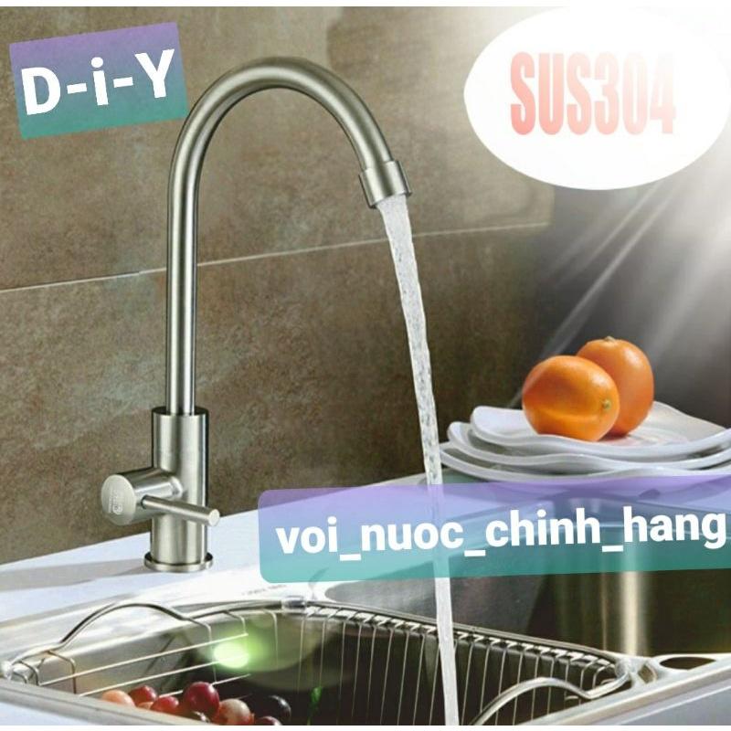 VÒI RỬA CHÉN LẠNH INOX 304, LOẠI INOX BỀ MẶT ĐẸP