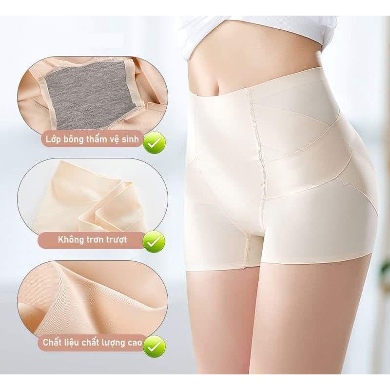 Quần gen nịt bụng tôn dán 2in1