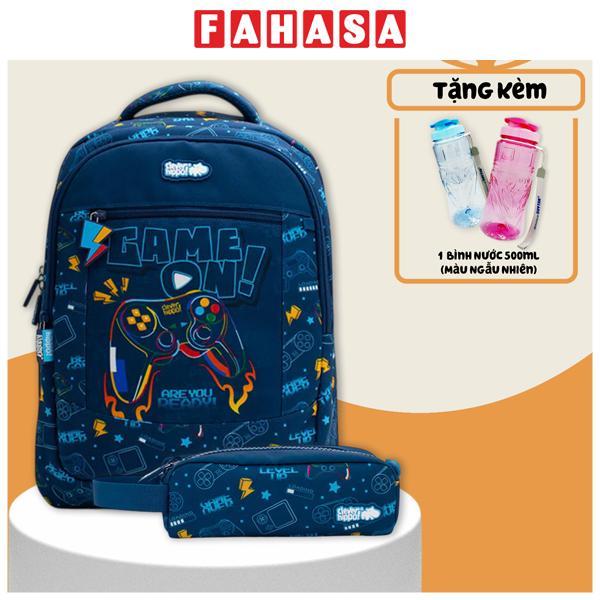Combo Ba Lô Activego + Bóp Viết Game On Clever Hippo - Trung Học (Tặng Kèm Bình Nước 500ml)