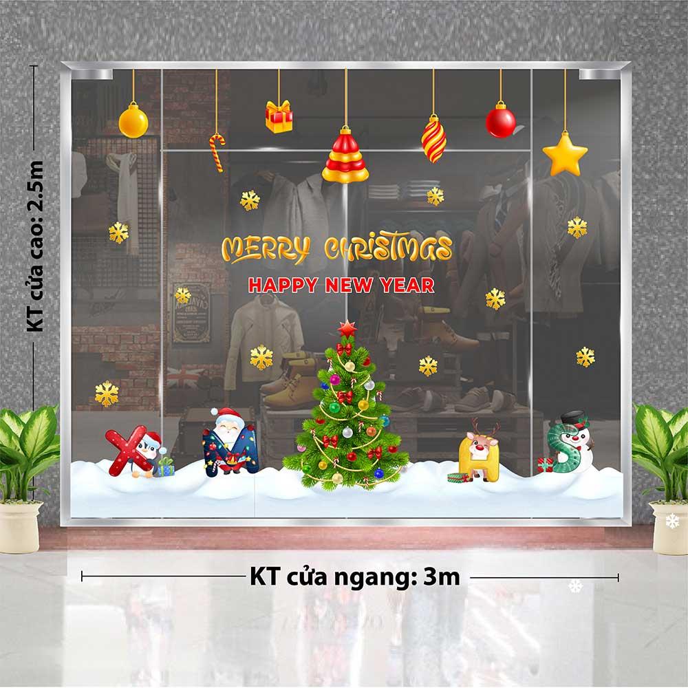 DECAL TRANG TRÍ GIÁNG SINH 2023 COMBO SỐ 18