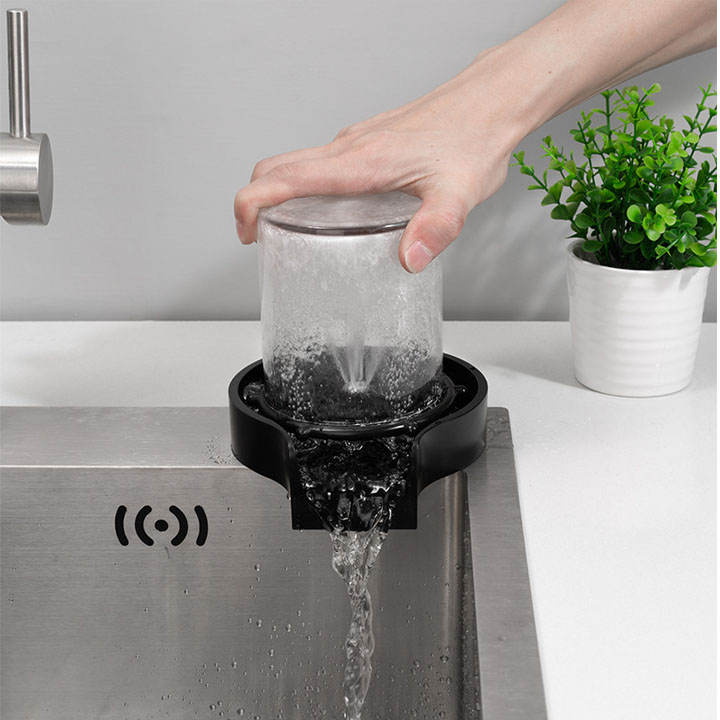 Vòi rửa cốc ly thông minh, bằng inox 304 hoặc nhựa ABS tùy chọn