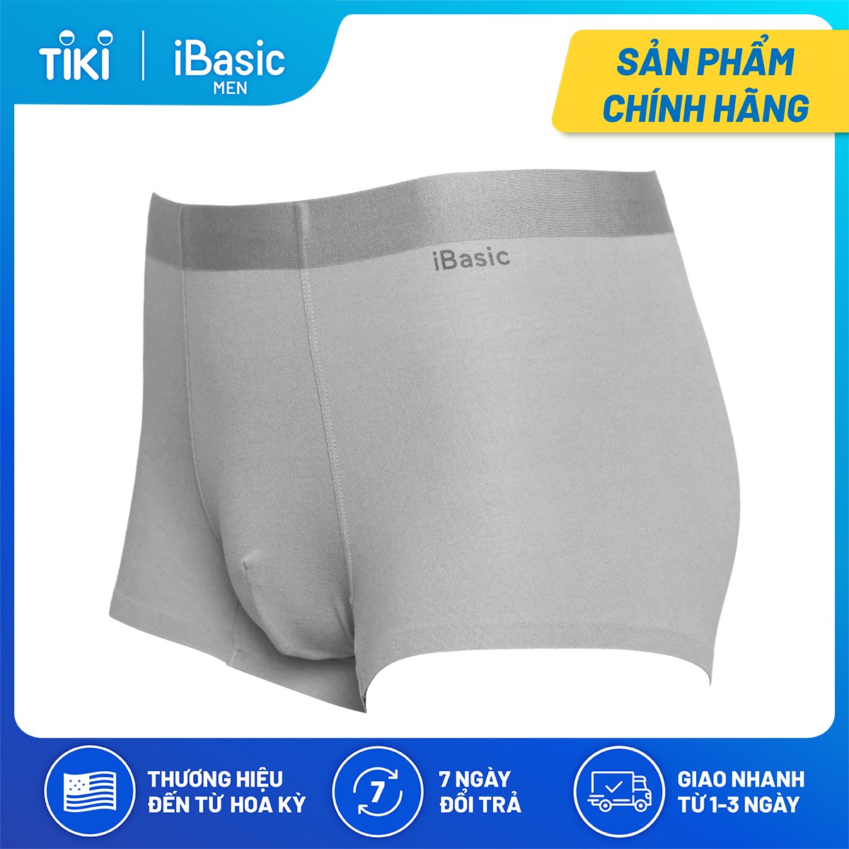 Quần lót nam trunk bonding bamboo iBasic PANM105