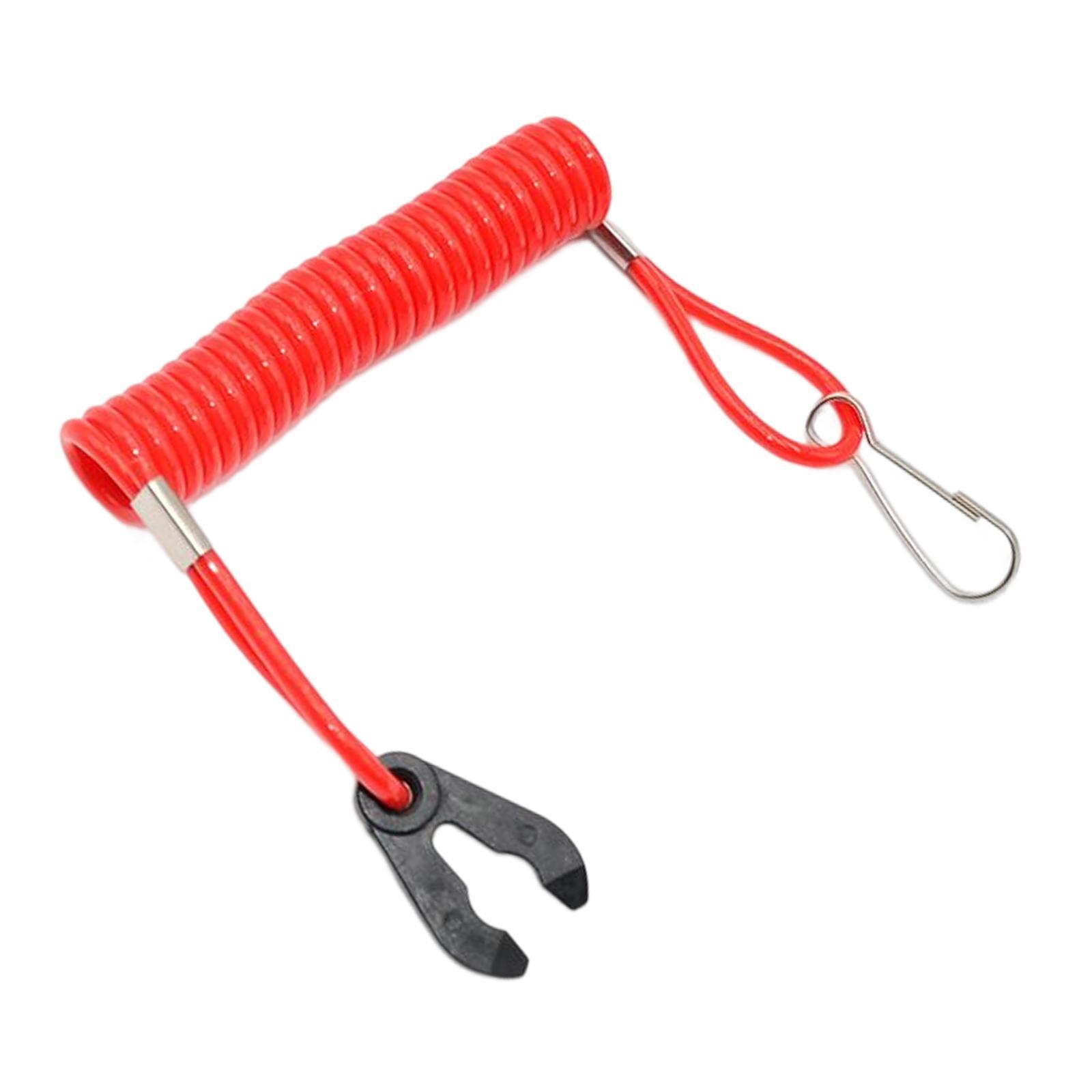 Tether Cord Kill Switch Outboard Kill Switch Lanyard, Easy to Install Easy to Use Durable Outboard Emergency Stop Lanyard for Boat Bike