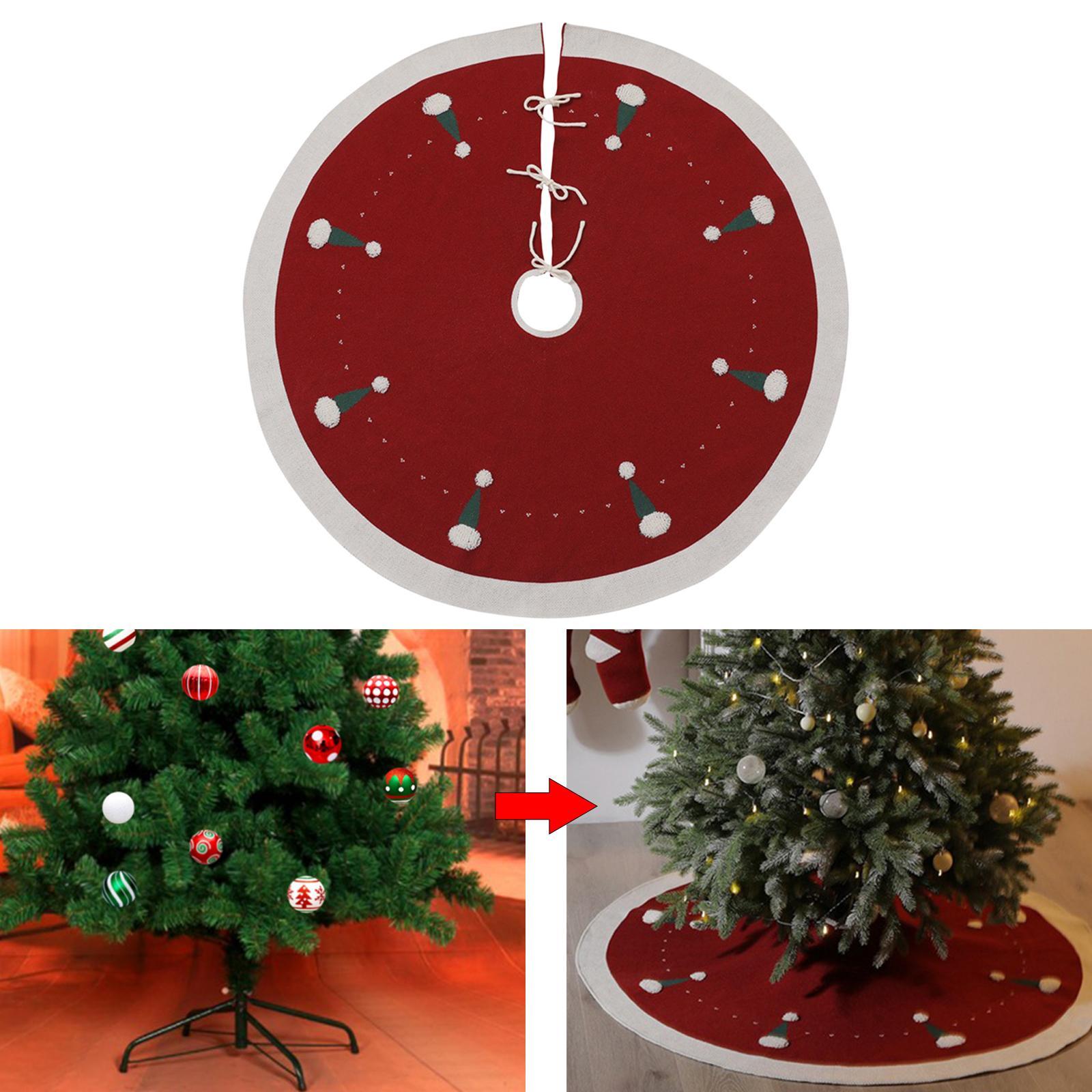 Christmas Tree Skirt 48'' Round Farmhouse Decor for Farmhouse Garden Wedding