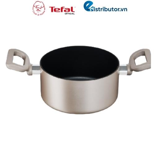 Nồi nhôm chống dính nắp kính Tefal Sensations 18cm H9104314 - Hàng chính hãng