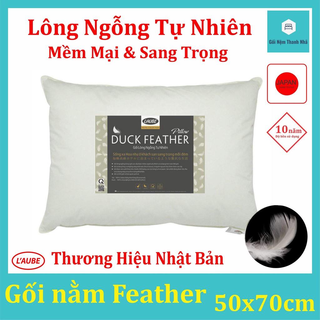 Gối ngủ lông vũ tự nhiên cao cấp 50x70cm