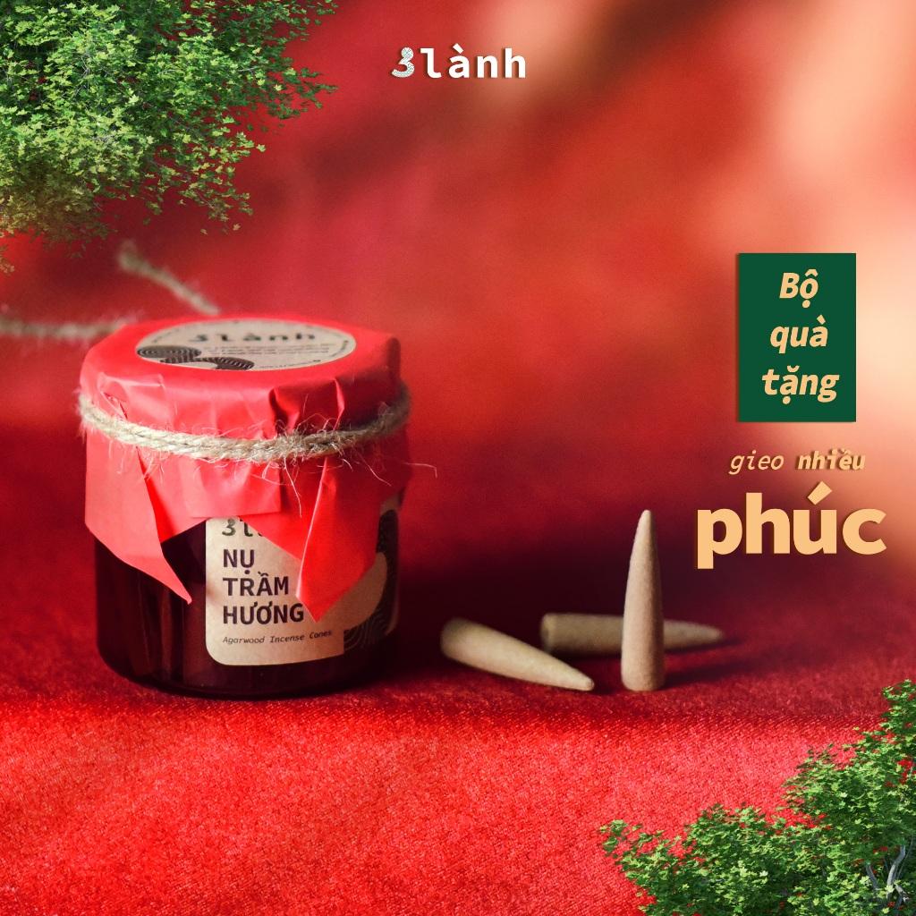 Bộ Quà Tặng Trầm Hương Cao Cấp Phúc 3 Lành Mừng Thọ Chúc Phúc Mong An Yên Tài Lộc Phúc Lành Trang Trí Nhà Cửa