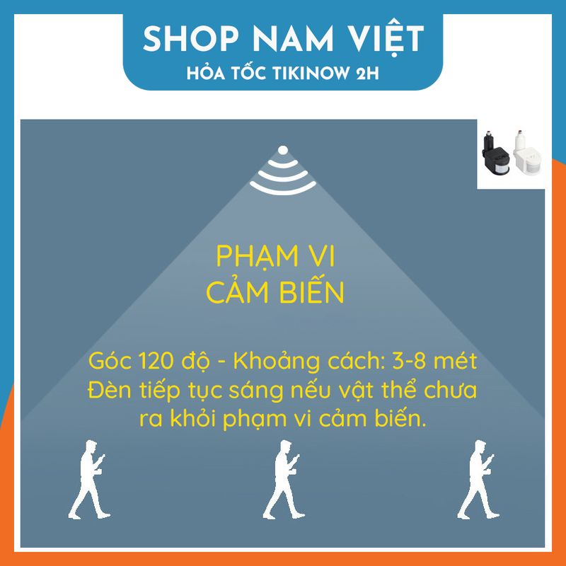 Chuôi Đèn Cảm Biến Chuyển Động Đui E27