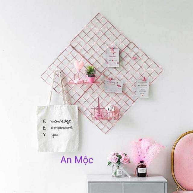 Set 6 món 4 khung lưới + 1 giỏ treo + 1 thanh treo để đồ
