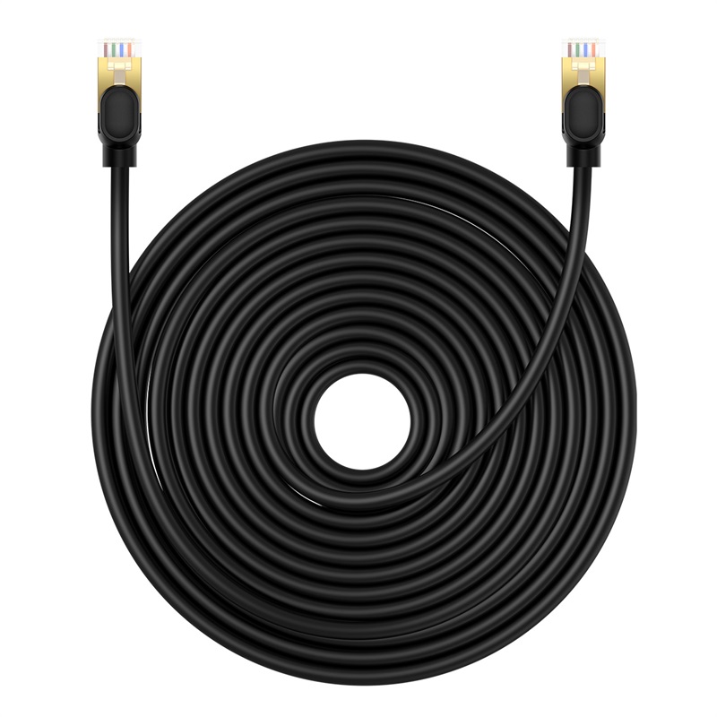 Cáp Mạng Lan 2 Đầu Baseus High Speed CAT8 40Gigabit Ethernet Cable (Round Cable) (Hàng chính hãng)