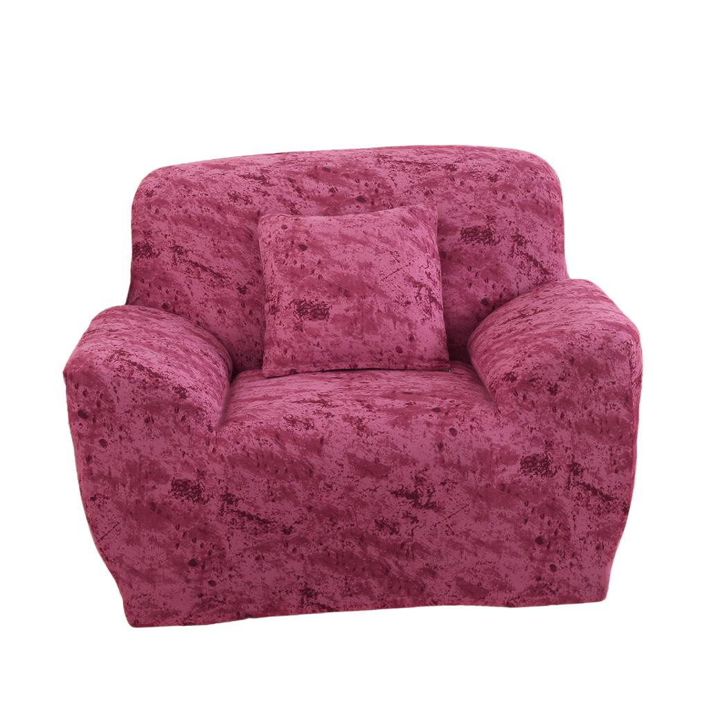 Comfortable Stretch Sofa Armchair Cover Settee Couch Furniture Protector Red