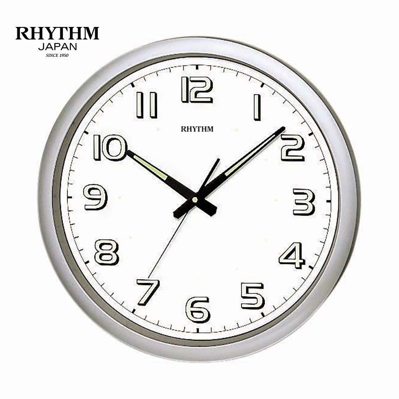 Đồng hồ treo tường Nhật Bản RHYTHM CMG805NR19, Kt 42.0 x 4.0cm, 1.4kg Vỏ nhựa. Dùng Pin.