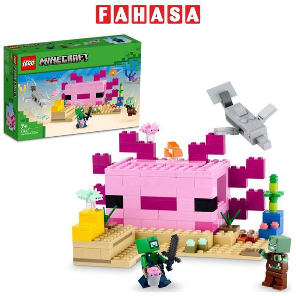 Đồ Chơi Lắp Ráp Ngôi Nhà Cá Axolotl - The Axolotl House - Lego Minecraft 21247 (242 Mảnh Ghép)