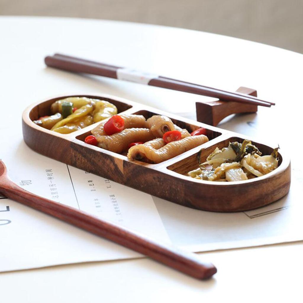 Food Display Plate Multi Sectional Compartment Food Snack Serving Tray