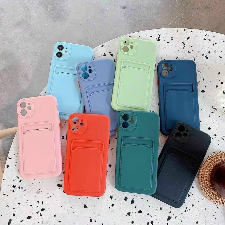 Ốp lưng dành cho iphone Có Khe Đựng Thẻ Thời Trang Cho Iphone 12 Mini Pro Max 11 Pro Max Xr Xs Max 6 7 8 Plus
