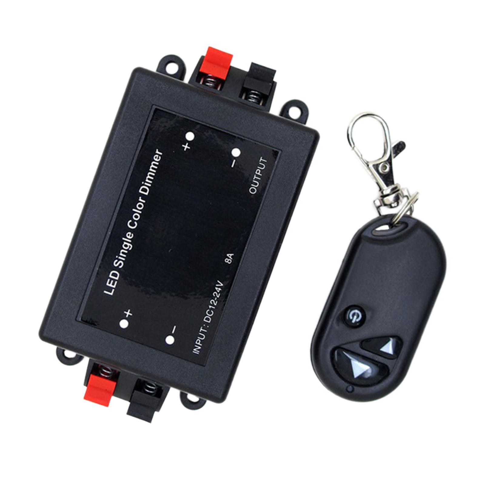 LED Single Color Dimmer Cotroller 3 Key Remote Remote Control Switch Fit for Car