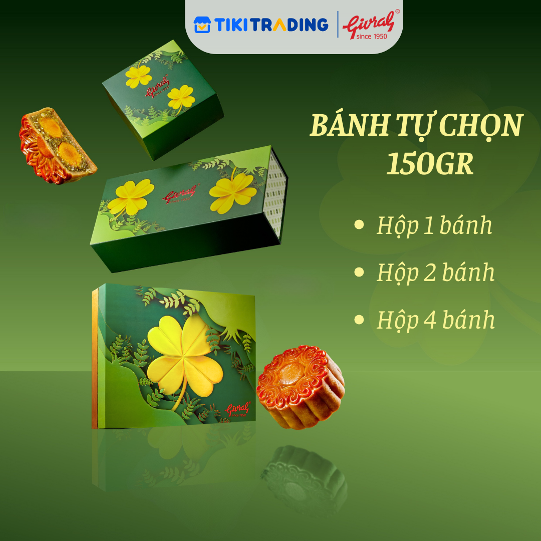 [Tự chọn vị bánh] - Bánh trung thu Givral 150GR