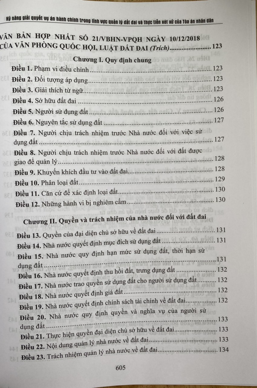 Kỹ năng giải quyết vụ án hành chính trong lĩnh vực quản lý đất đai và thực tiễn xét xử của Tòa án Nhân dân