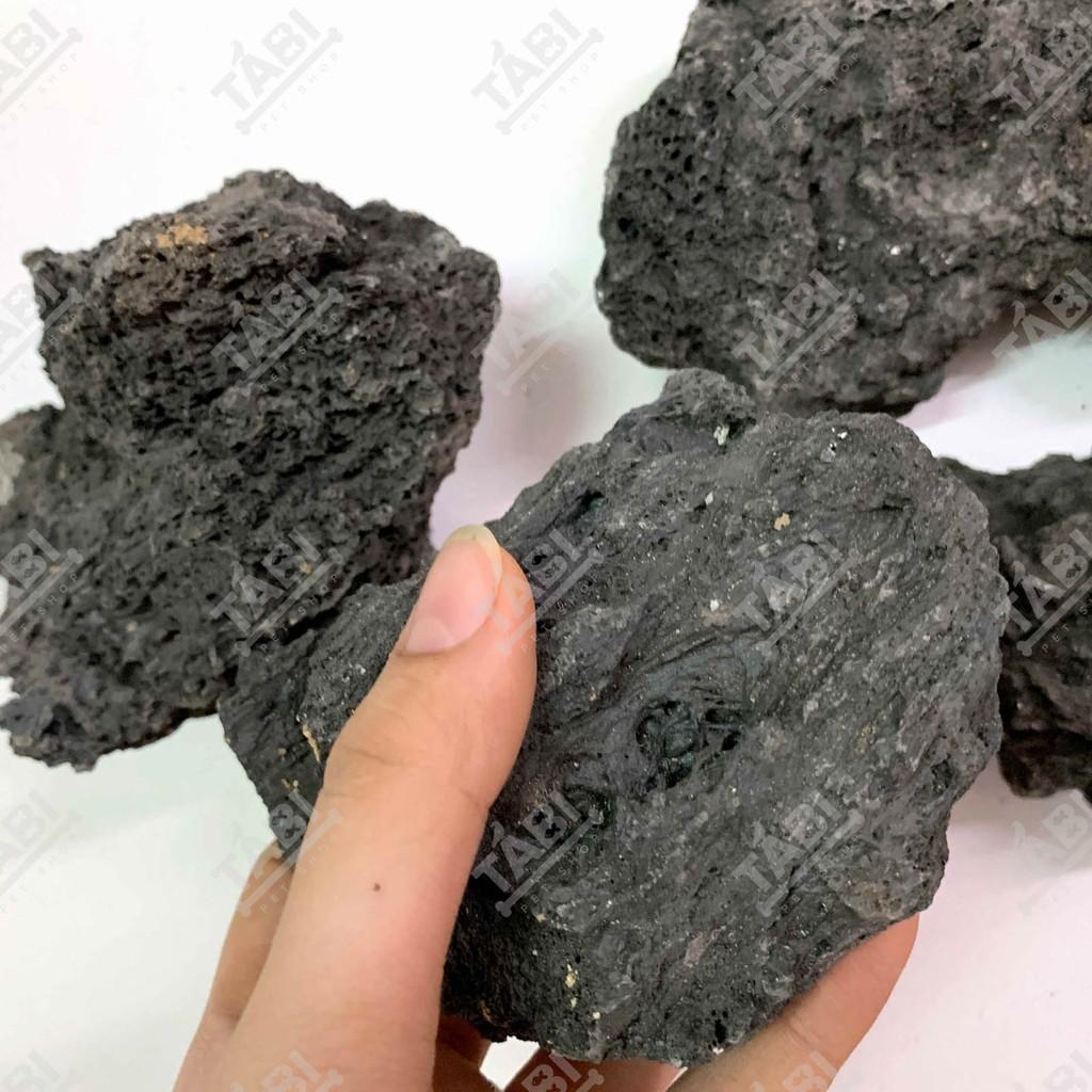1KG Đá Đen Lớn Setup Hồ Cá - Đá Gia Lai Trang Trí Bể Cá, Làm Cảnh Núi