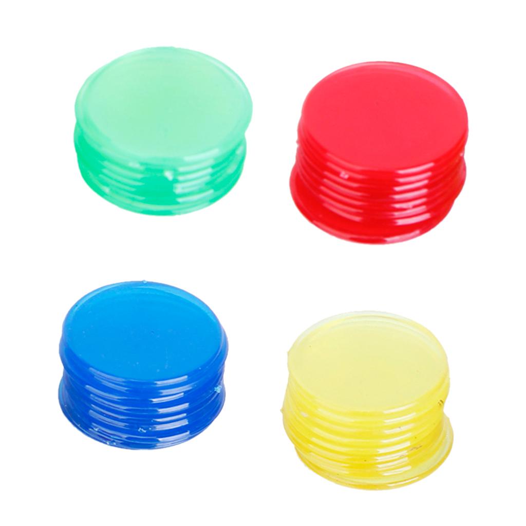 100 Cái/gói Pro Bá Tước Lô Tô Chip Đánh Dấu Cho Bingo Game 2 Cm 4 Màu