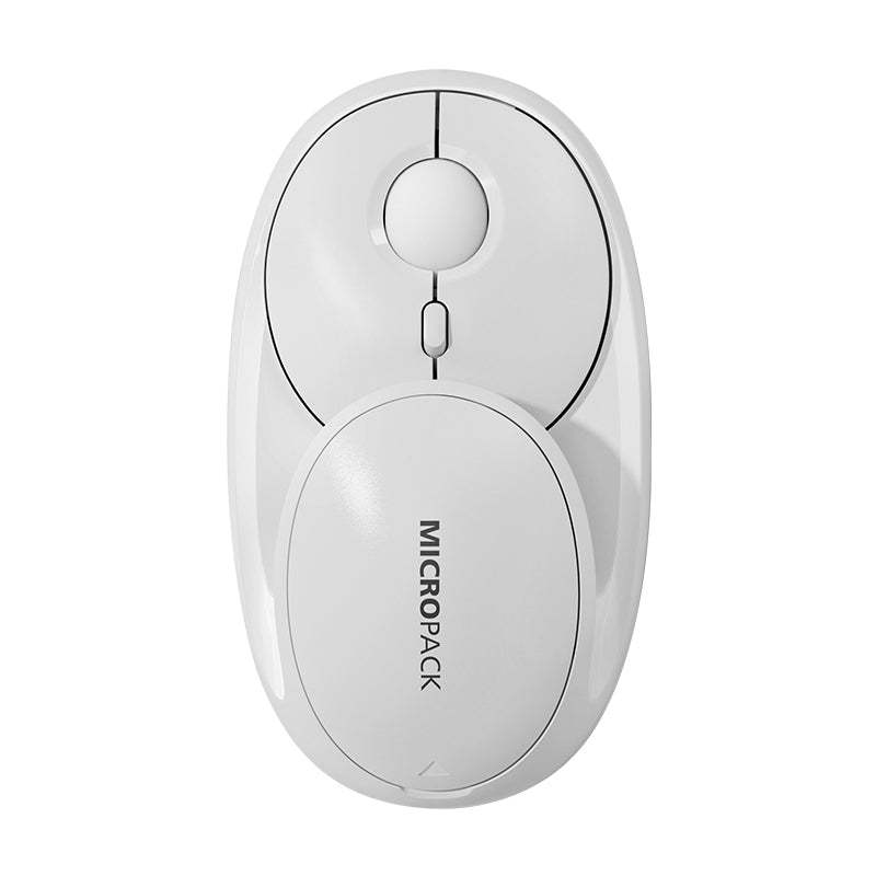 Chuột Không Dây MicroPack SPEED GLASS MP-720C Rechargeable Wireless Mouse 2.4G Bluetooth Dual Mode Tích Hợp Gương Mini Hàng Chính Hãng