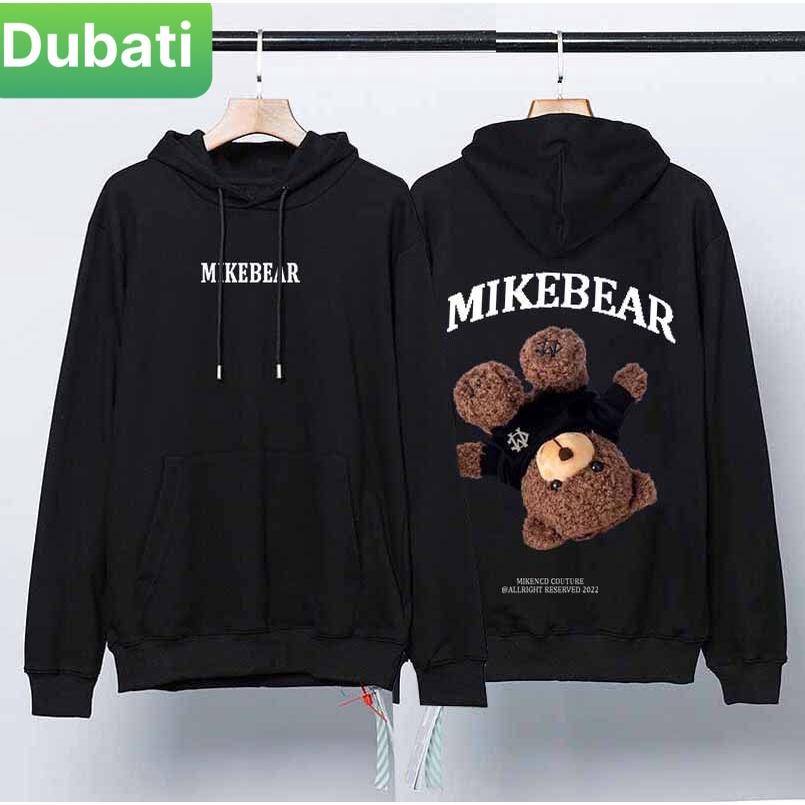 ÁO KHOÁC HOODIE NAM NỮ CON GẤU NGƯỢC MIKEBEAR CHẤT NỈ DÀY PHOM FROM RỘNG CHỐNG LẠNH NẮNG, NÓNG ĐÔNG HÈ CAO CẤP-DUBATI