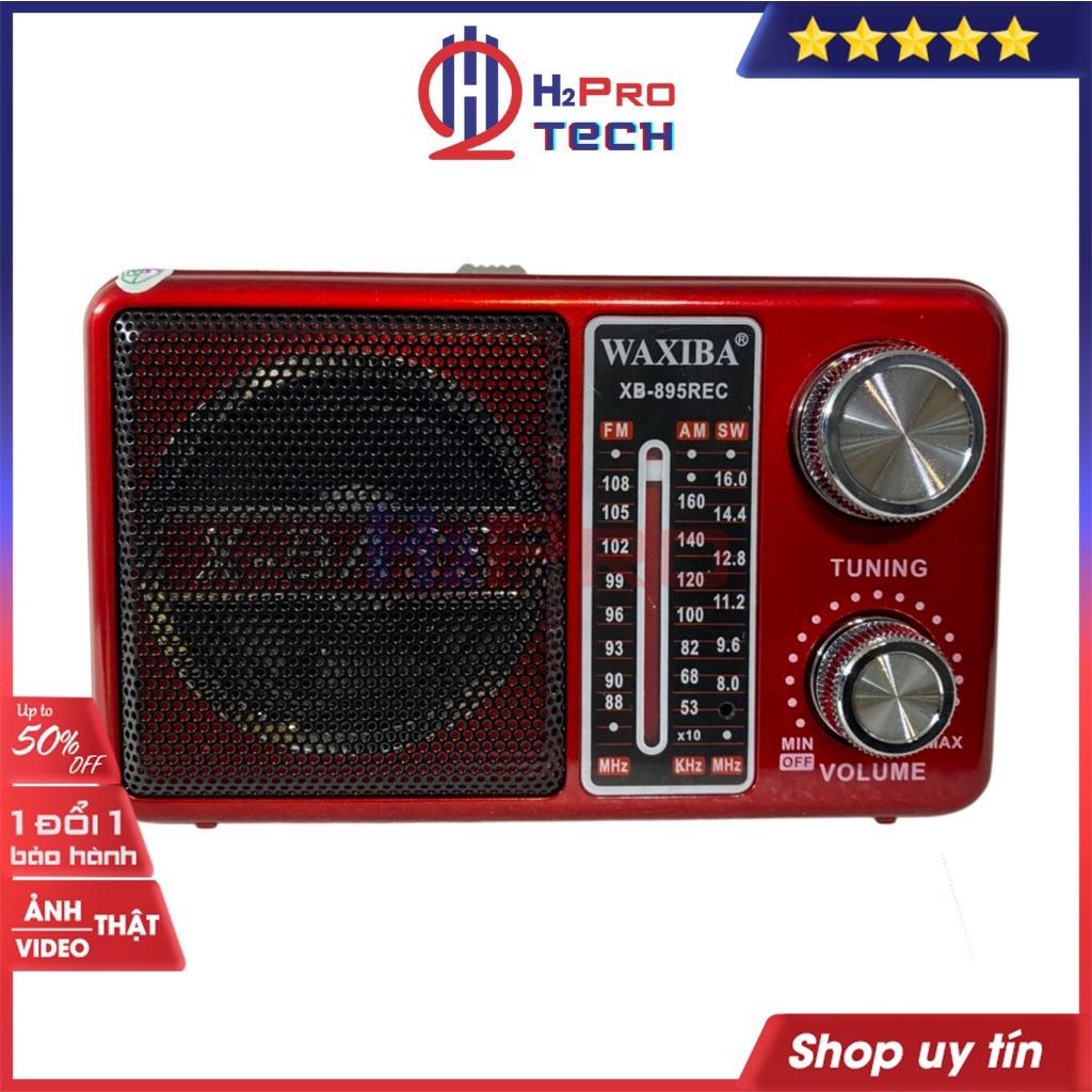 Đài Radio Cho Người Già, Đài Radio Waxiba XB-895Rec Fm-Am-Sw, Bluetooth, Usb, Thẻ Nhớ, Pin Sạc, Đèn Pin
