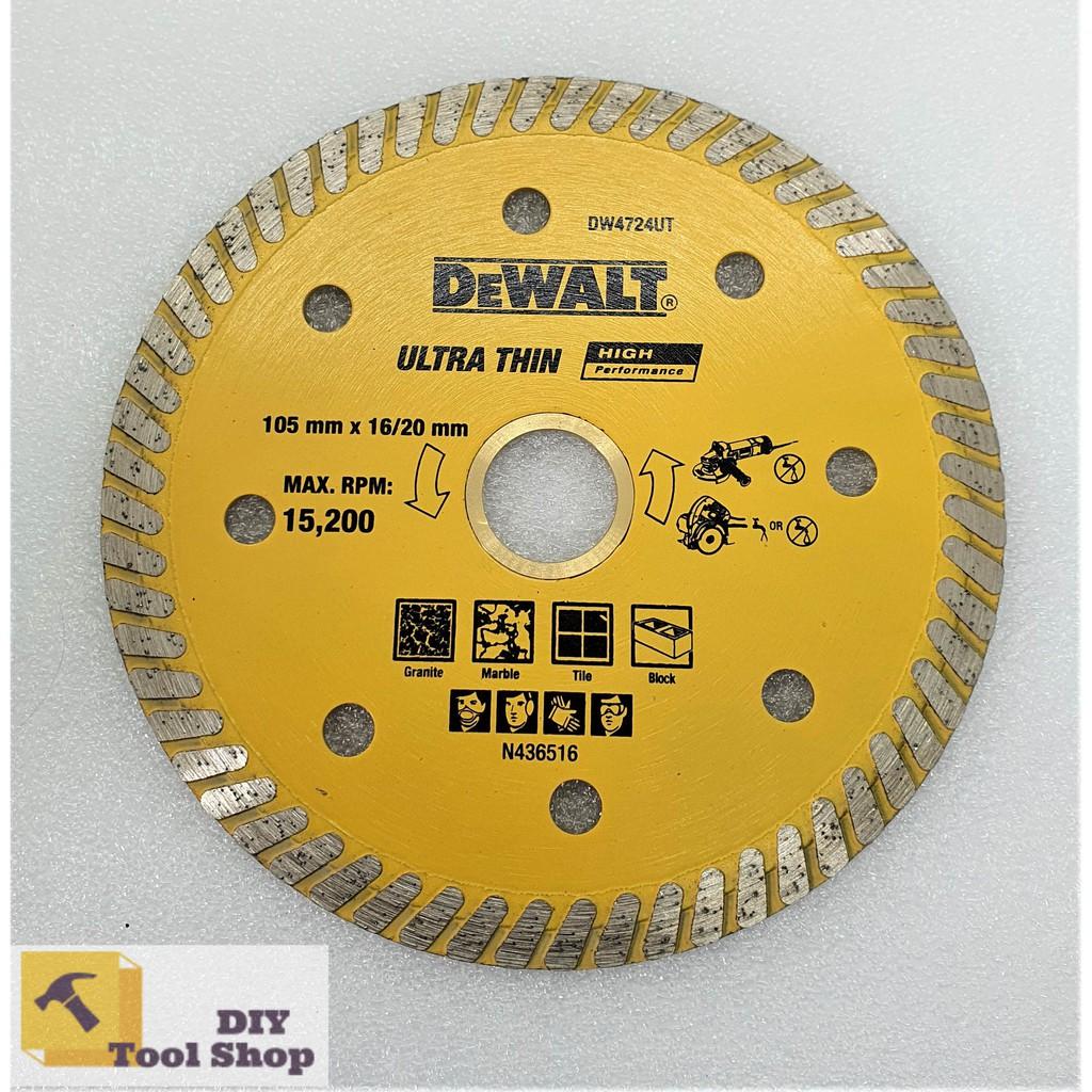 Đĩa Cắt Gạch Ultra Thin 105X16/20X7mm DEWALT DW4724UT-B1 - Chính Hãng - SKU DW4724UT