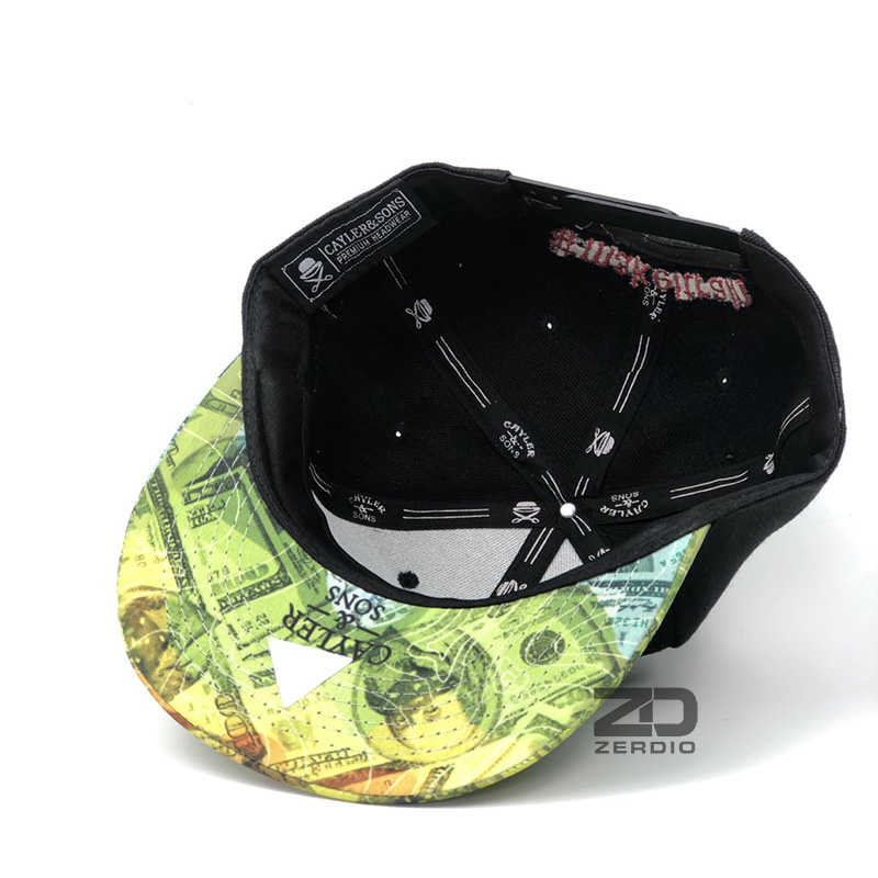 Nón hiphop, Mũ Snapback nam cao cấp Hands and Money SN58 họa tiết cá tính