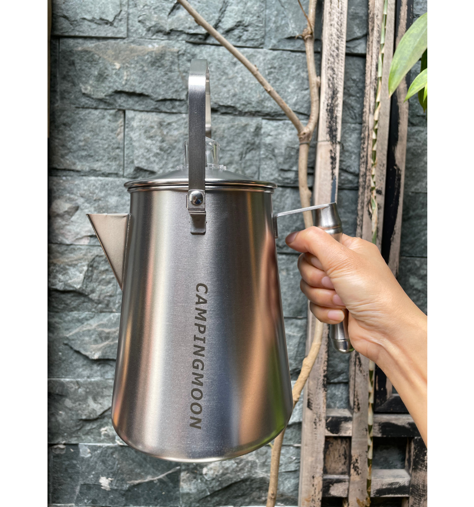 Ấm đun cà phê bằng thép không gỉ Percolator Coffee Pot Campingmoon SW-7