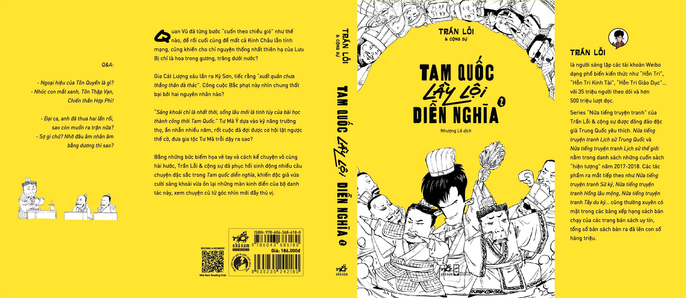 Sách - Tam Quốc lầy lội diễn nghĩa (Tập 2) (Trần Lỗi &amp; cộng sự) (Nhã Nam Official)