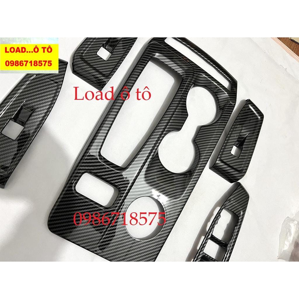 Ốp Nội Thất Vân Carbon Xe Ford Everest - Ranger 2023 Đủ Cho Bản 1 Và 2 Cầu Mẫu Vân Carbon Cao Cấp, Nhựa ABS