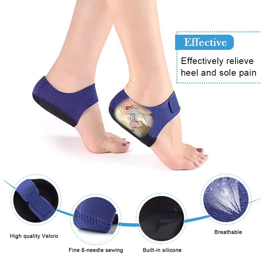 2pcs bảo vệ gót chân cho viêm cân gan thực vật Achilles với silicon ngọt ngào gel có đệm Talonette calcanéenne purfing mắt cá chân để giảm đau Talon, dự thảo gót chân