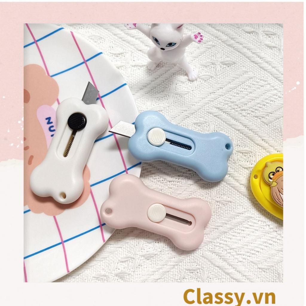 Dao rọc giấy mini hình cục xương cute ngộ nghĩnh, 3 màu cơ bản PK1646