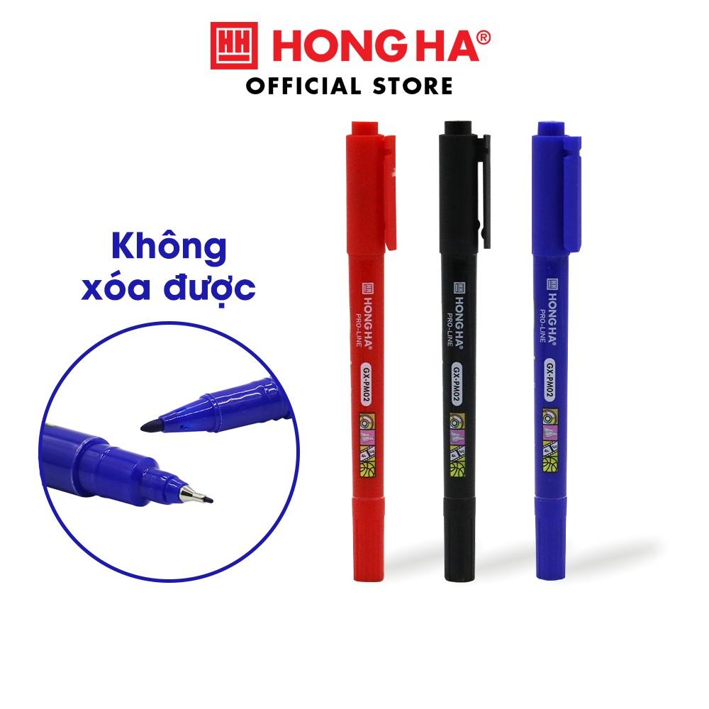 Bút lông dầu không xóa được GX-PM02, 2 đầu bút - Hồng Hà 6669