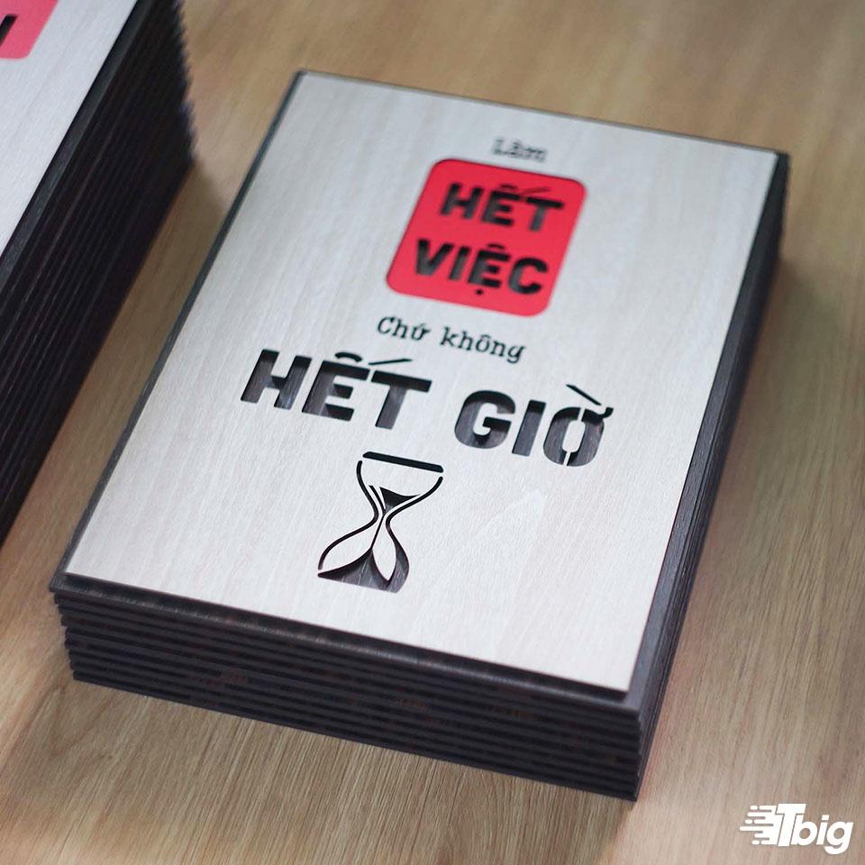 Tranh động lực TBIG119: Tranh tạo động lực làm việc hết mình không hết giờ 20x27cm