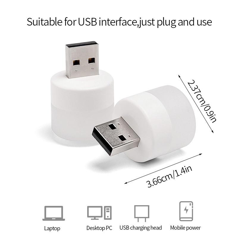 Bóng Đèn USB Mini 1w Tròn ngắn ❖ Đèn Búp USB 1W ❖