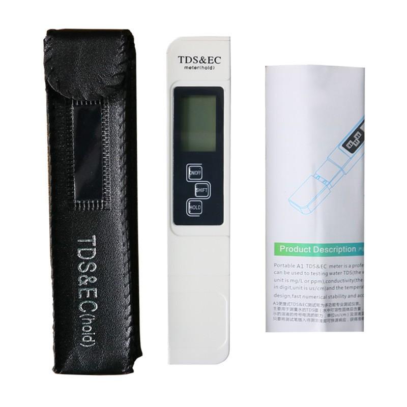 Bút thử nước 3 trong 1 EC & TDS tặng kèm bao da