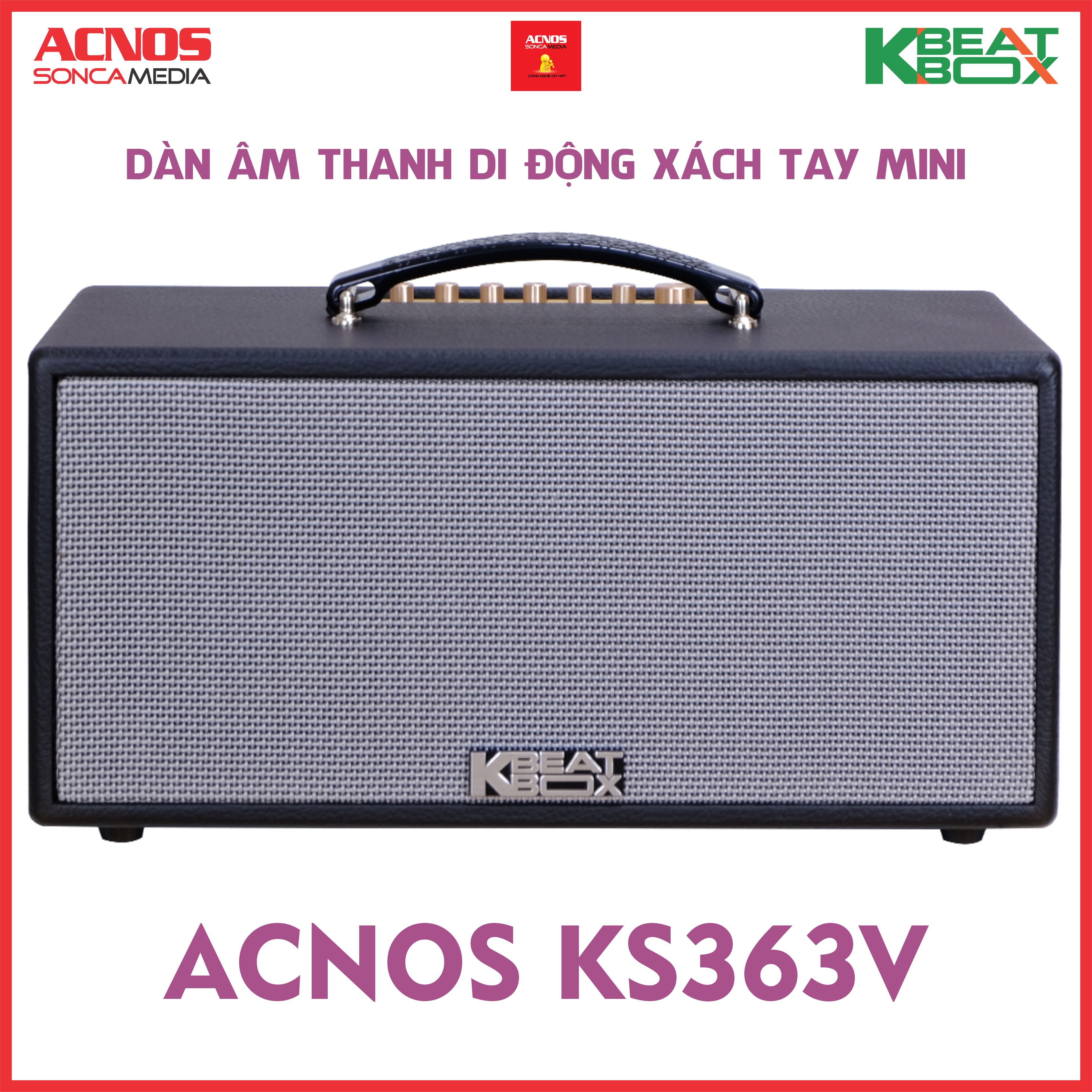 Dàn âm thanh di động xách tay mini ACNOS KS363V