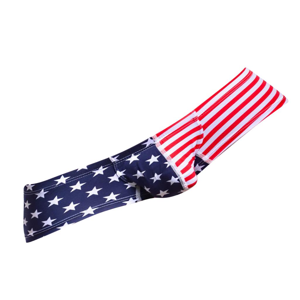 Sexy Men's American Flag Underwear Boxer Briefs Shorts Underpants Sleepwear