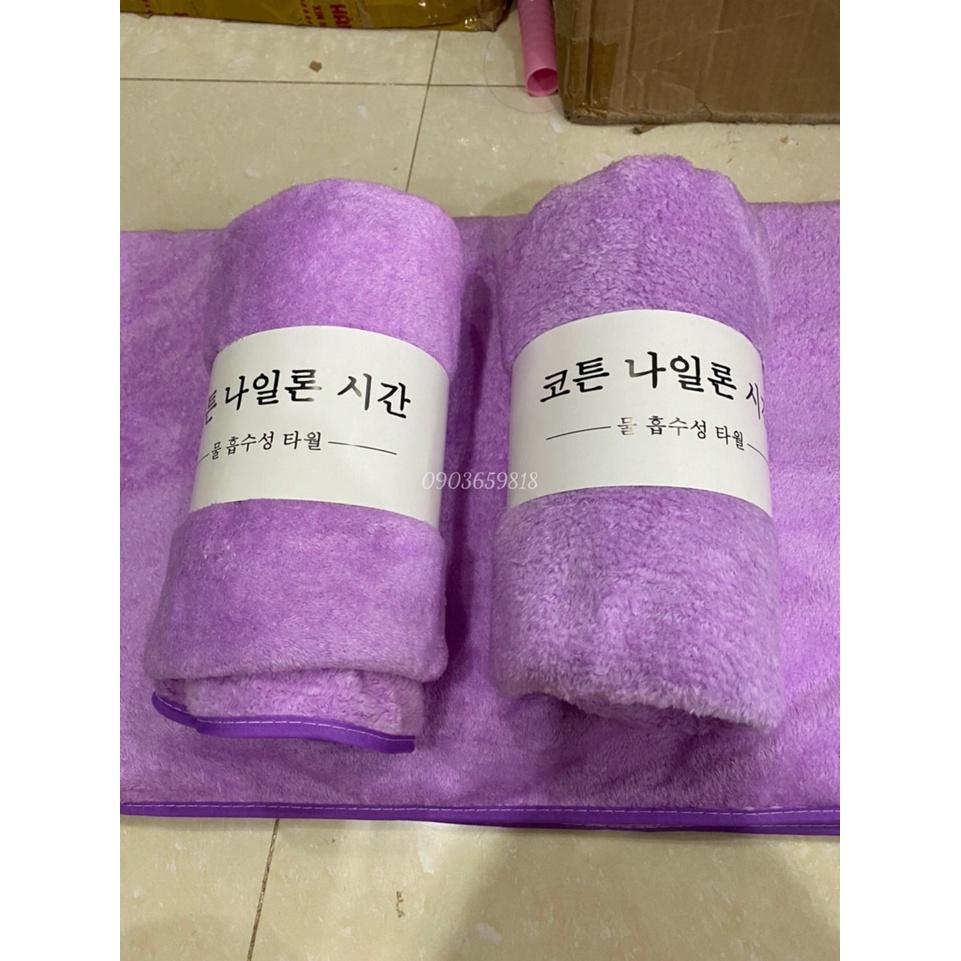 Khăn tắm lông cừu hàn quốc cao cấp 70x140cm chất bông siêu mềm mịn thấm nước cực nhanh dùng cho khách sạn bé sơ sinh