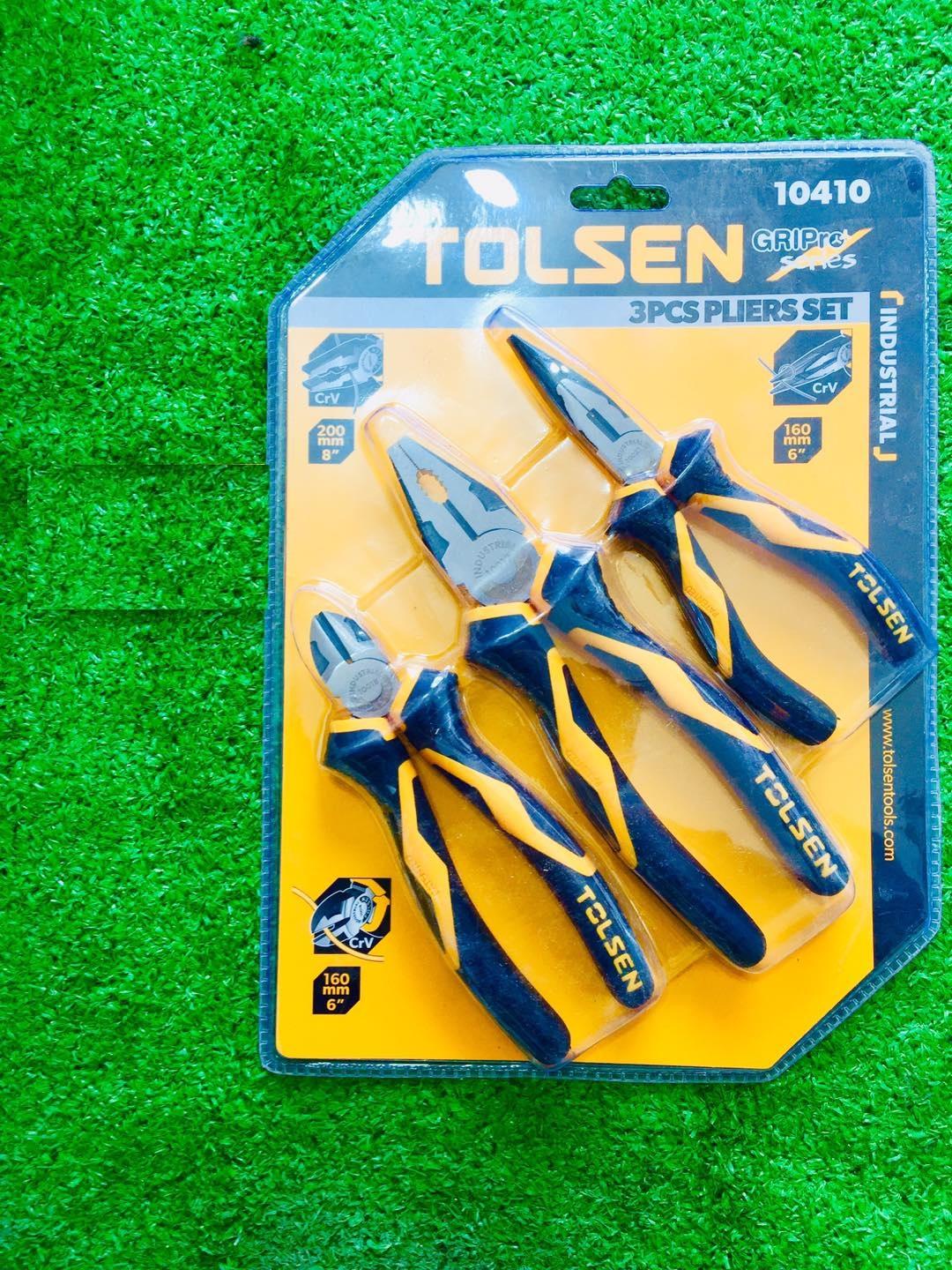 BỘ KÌM CẮT - RĂNG - NHỌN 3 CHI TIẾT TOLSEN 10410 - HÀNG CHÍNH HÃNG