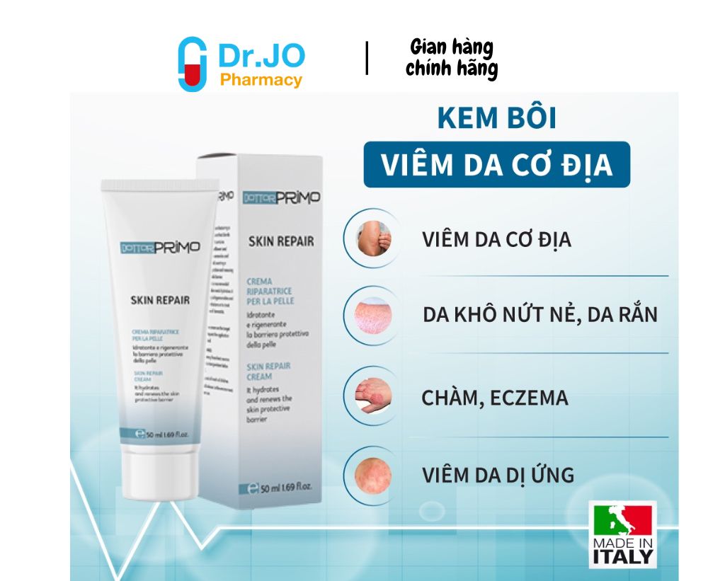 Kem Bôi Chàm Và Viêm Da Cơ Địa DottorPrimo Skin Repair 50ml