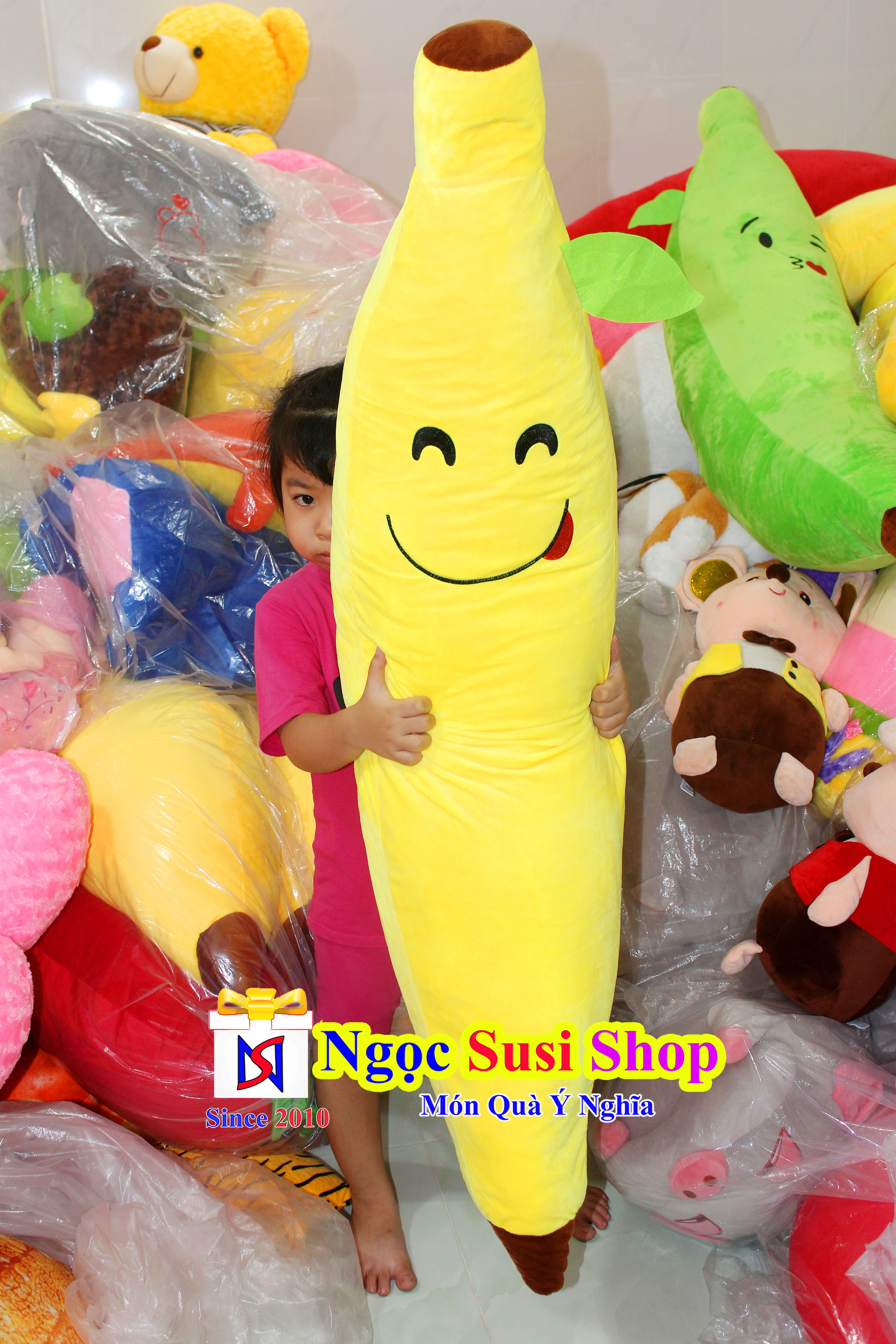 GẤU BÔNG TRÁI CHUỐI SIÊU TO SIÊU MỀM MỊN - SIÊU ĐẸP